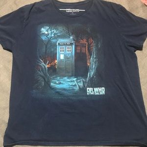 Dr who Dalek navy blue graphic tee XL MENS